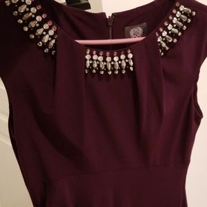 Vince Camuto Plum cocktail dress